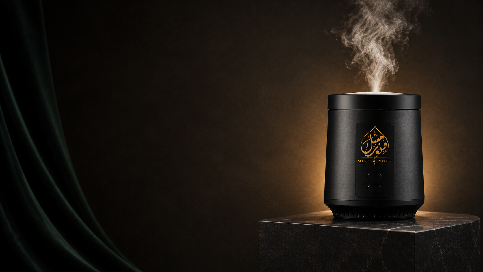 Misk & Noor bakhoor device with rising aromatic smoke